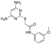 2-[(4,6-DIAMINOPYRIMIDIN-2-YL)THIO]-N-(3-METHOXYPHENYL)ACETAMIDE Struktur