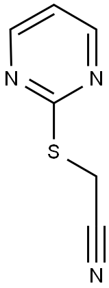 2-(2-PYRIMIDINYLSULFANYL)ACETONITRILE Struktur