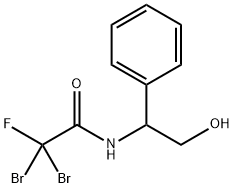 2,2-DIBROMO-2-FLUORO-N-(2-HYDROXY-1-PHENYLETHYL)ACETAMIDE Struktur