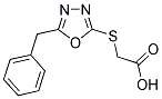 [(5-BENZYL-1,3,4-OXADIAZOL-2-YL)SULFANYL]ACETIC ACID Struktur