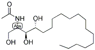 (2S, 3S, 4R)-2-ACETOYLIMINO-1,3,4-OCTADECANETRIOL-1-PHOSPHOCHOLINE (SACCHAROMYCES CEREVISIAE) Struktur