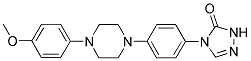 4-([4-(4-METHYLOXY-PHENYL)-PIPERAZIN-1-YL]-PHENYL)-2,4-DIHYDRO-[1,2,4]-TRIAZOL-3-ONE Struktur