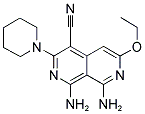 1,8-DIAMINO-6-ETHOXY-3-PIPERIDIN-1-YL-2,7-NAPHTHYRIDINE-4-CARBONITRILE Struktur