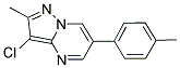 3-CHLORO-2-METHYL-6-(4-METHYLPHENYL)PYRAZOLO[1,5-A]PYRIMIDINE Struktur