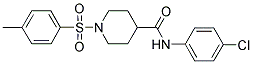 N-(4-CHLOROPHENYL)-1-[(4-METHYLPHENYL)SULFONYL]-4-PIPERIDINECARBOXAMIDE Struktur