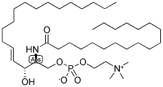 N-OCTADECANOYLSPHING-OSYLPHOSPHORYLCHOLINE Struktur