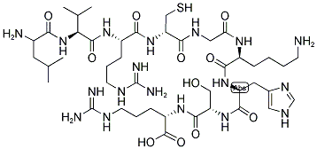 LEU-VAL-ARG-D-CYS-GLY-LYS-HIS-SER-ARG Struktur