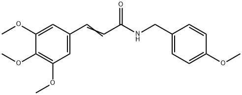 N-(4-METHOXYBENZYL)-3-(3,4,5-TRIMETHOXYPHENYL)ACRYLAMIDE Structure