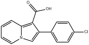 2-(4-CHLOROPHENYL)-1-INDOLIZINECARBOXYLIC ACID Struktur