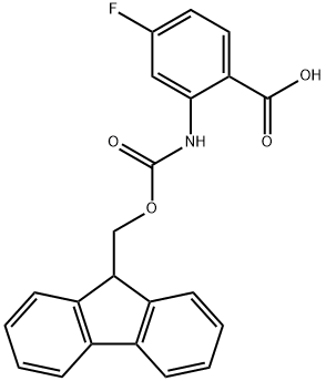 FMOC-2-AMINO-4-FLUOROBENZOIC ACID Struktur