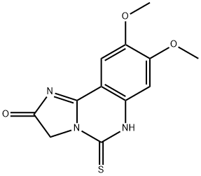 8,9-DIMETHOXY-5-THIOXO-5,6-DIHYDROIMIDAZO[1,2-C]QUINAZOLIN-2(3H)-ONE Struktur