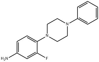 3-FLUORO-4-(4-PHENYLPIPERAZINO)ANILINE Struktur