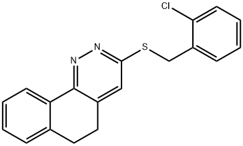 2-CHLOROBENZYL 5,6-DIHYDROBENZO[H]CINNOLIN-3-YL SULFIDE Struktur