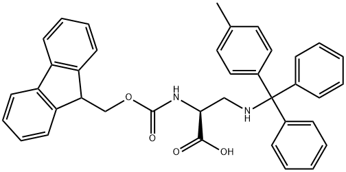 FMOC-DAP(MTT)-OH Struktur