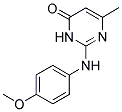 2-(4-METHOXY-PHENYLAMINO)-6-METHYL-3H-PYRIMIDIN-4-ONE Struktur