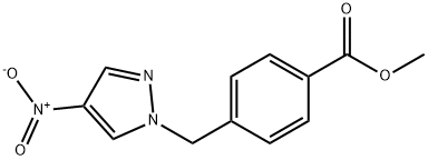 4-(4-NITRO-PYRAZOL-1-YLMETHYL)-BENZOIC ACID METHYL ESTER Struktur