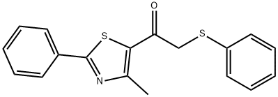 1-(4-METHYL-2-PHENYL-1,3-THIAZOL-5-YL)-2-(PHENYLSULFANYL)-1-ETHANONE Struktur