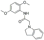 N-(2,5-DIMETHOXYPHENYL)-2-INDOLINYLETHANAMIDE Struktur