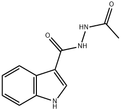 N'-ACETYL-1H-INDOLE-3-CARBOHYDRAZIDE Struktur