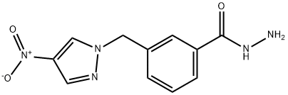 3-(4-NITRO-PYRAZOL-1-YLMETHYL)-BENZOIC ACID HYDRAZIDE Struktur