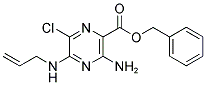 BENZYL 5-(ALLYLAMINO)-3-AMINO-6-CHLOROPYRAZINE-2-CARBOXYLATE Struktur