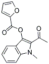 2-ACETYL-1-METHYL-1H-INDOL-3-YL 2-FUROATE Struktur