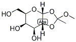 A-D-GALACTOPYRANOSE 1,2-(METHYL ORTHOACETATE) Struktur