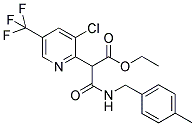 ETHYL 2-[3-CHLORO-5-(TRIFLUOROMETHYL)-2-PYRIDINYL]-3-[(4-METHYLBENZYL)AMINO]-3-OXOPROPANOATE Struktur