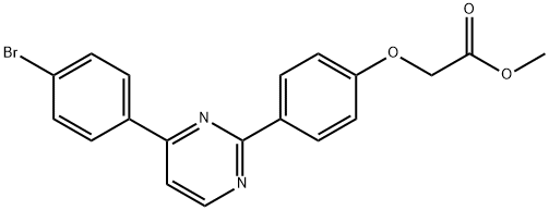 METHYL 2-(4-[4-(4-BROMOPHENYL)-2-PYRIMIDINYL]PHENOXY)ACETATE Struktur