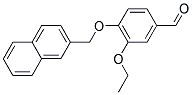 3-ETHOXY-4-(2-NAPHTHYLMETHOXY)BENZALDEHYDE Struktur