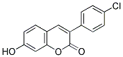 3(4'-CHLOROPHENYL)-7-HYDROXYCOUMARIN Struktur