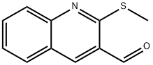 2-(METHYLSULFANYL)-3-QUINOLINECARBALDEHYDE Struktur