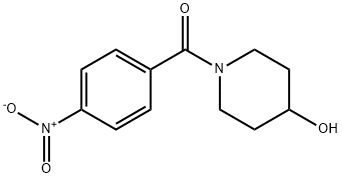 (4-HYDROXYPIPERIDINO)(4-NITROPHENYL)METHANONE Struktur