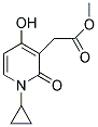 METHYL 2-(1-CYCLOPROPYL-4-HYDROXY-2-OXO-1,2-DIHYDRO-3-PYRIDINYL)ACETATE Struktur