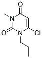 6-CHLORO-3-METHYL-1-PROPYLPYRIMIDINE-2,4(1H,3H)-DIONE Struktur