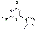 4-CHLORO-6-(2-METHYL-1H-IMIDAZOL-1-YL)-2-(METHYLSULFANYL)PYRIMIDINE Struktur