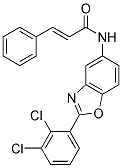 (2E)-N-[2-(2,3-DICHLOROPHENYL)-1,3-BENZOXAZOL-5-YL]-3-PHENYLACRYLAMIDE Struktur