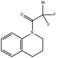 2-BROMO-1-[3,4-DIHYDRO-1(2H)-QUINOLINYL]-2,2-DIFLUORO-1-ETHANONE Struktur