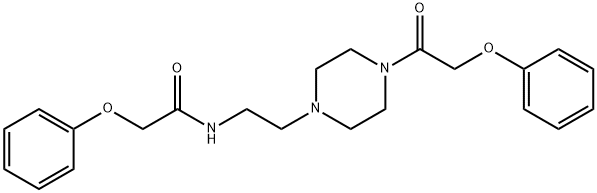 2-PHENOXY-N-(2-(4-(2-PHENOXYACETYL)PIPERAZINYL)ETHYL)ETHANAMIDE Struktur