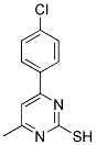 4-(4-CHLOROPHENYL)-6-METHYLPYRIMIDINE-2-THIOL Struktur