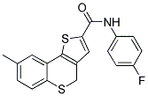 N-(4-FLUOROPHENYL)-8-METHYL-4H-THIENO[3,2-C]THIOCHROMENE-2-CARBOXAMIDE Struktur