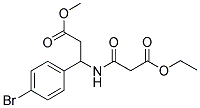 METHYL 3-(4-BROMOPHENYL)-3-[(3-ETHOXY-3-OXOPROPANOYL)AMINO]PROPANOATE Struktur