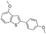 4-(4-METHOXY-1-BENZOTHIOPHEN-2-YL)PHENYL METHYL ETHER Struktur