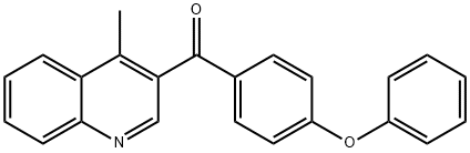 (4-METHYL-3-QUINOLINYL)(4-PHENOXYPHENYL)METHANONE Struktur