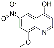 4-HYDROXY-8-METHOXY-6-NITROQUINOLINE Struktur