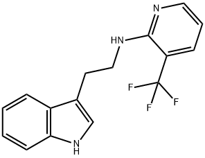 N-[2-(1H-INDOL-3-YL)ETHYL]-3-(TRIFLUOROMETHYL)-2-PYRIDINAMINE Struktur