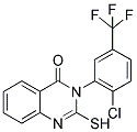 3-(2-CHLORO-5-TRIFLUOROMETHYL-PHENYL)-2-MERCAPTO-3H-QUINAZOLIN-4-ONE Struktur