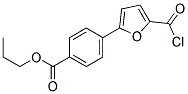 PROPYL 4-[5-(CHLOROCARBONYL)-2-FURYL]BENZOATE Struktur