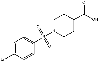 1-[(4-BROMOPHENYL)SULFONYL]-4-PIPERIDINECARBOXYLIC ACID Struktur