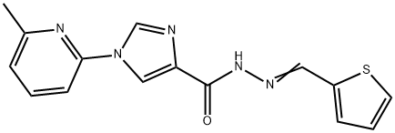 1-(6-METHYL-2-PYRIDINYL)-N'-[(Z)-2-THIENYLMETHYLIDENE]-1H-IMIDAZOLE-4-CARBOHYDRAZIDE Struktur